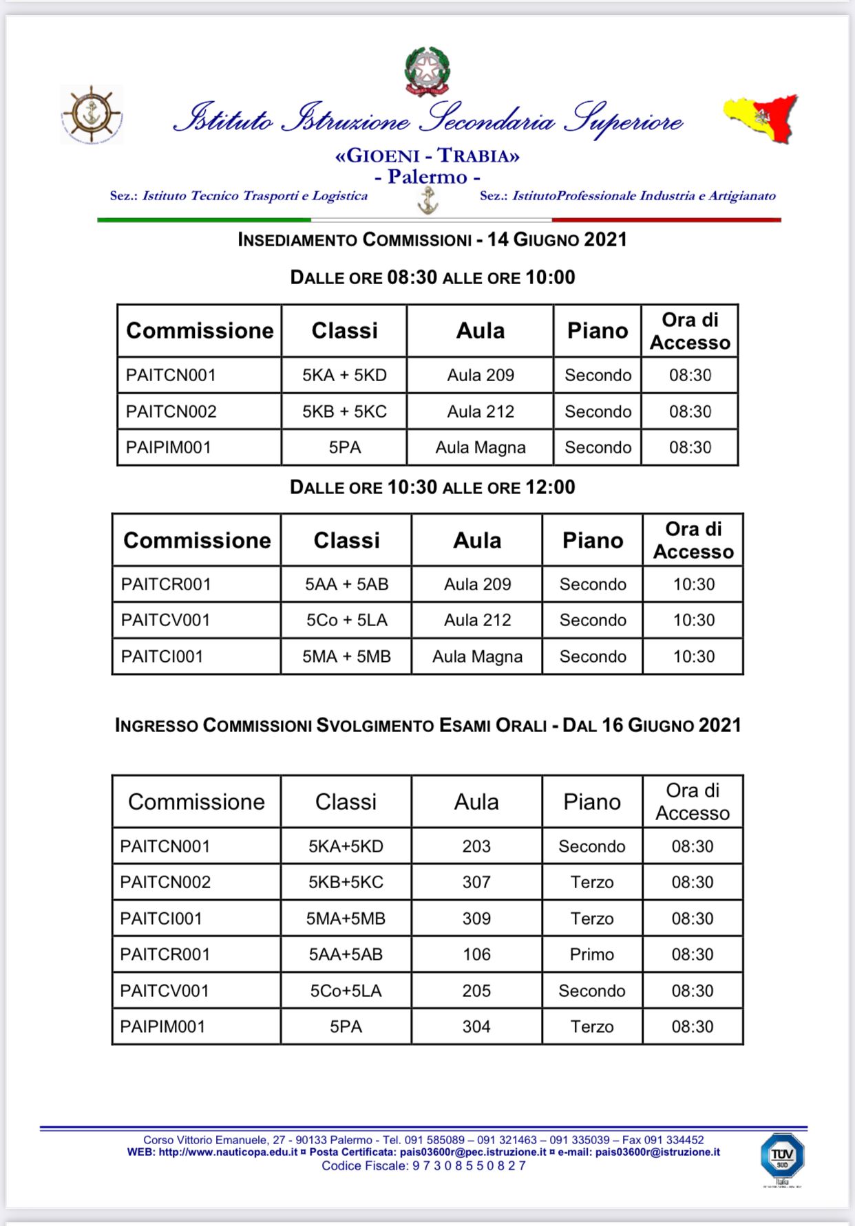 Insediamento Commissioni 14-06-21